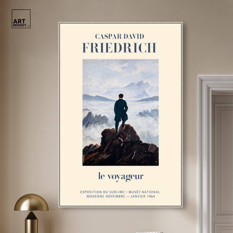 Wanderer in a Sea of Mist Canvas by Art Remedy