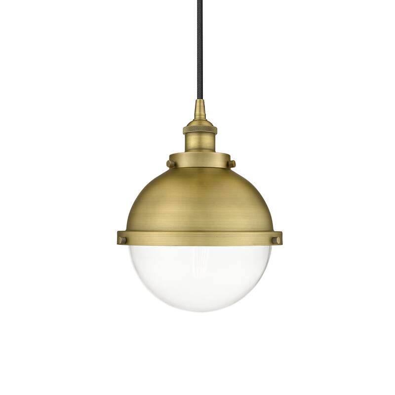 Innovations Lighting 616-1PH-12-9 Hampden Pendant Hampden 9" Wide Mini - Brushed Brass / Clear