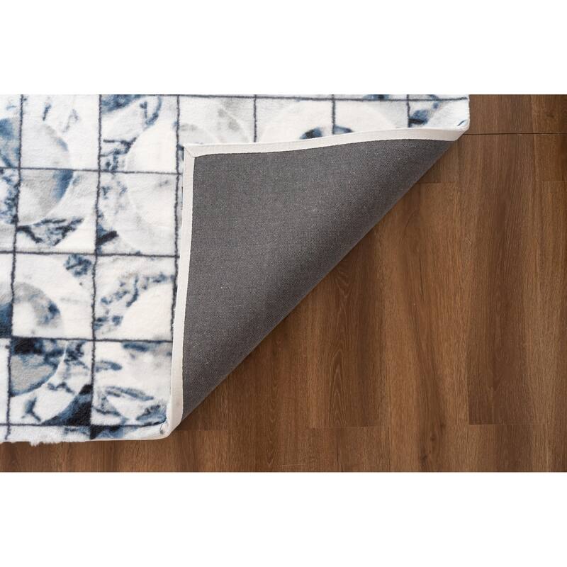 Luxury Collection Blue/Grey 5x7 Area Rug