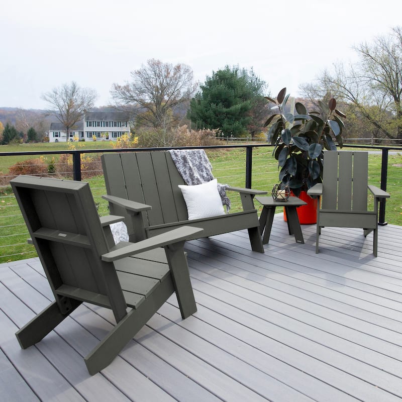 HIGHWOOD Italica Modern 4-Piece Adirondack Patio Set