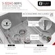 preview thumbnail 6 of 19, STYLISH 33 inch Stainless Steel 16G Double Bowl Undermount Kitchen Sink - Brushed Stainless Steel - 33" x 18" x 10"
