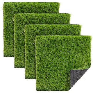 4-Pack Artificial Grass Turf Tiles 12x12 Inch - Bed Bath & Beyond ...