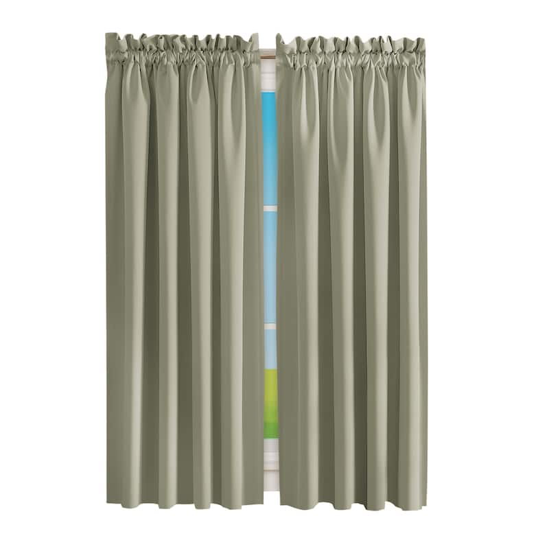 Madison Room-Darkening Solid Color Curtains