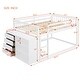 preview thumbnail 4 of 14, Full Over Full Low Bunk Bed with Storage, Wood Floor Bunk Beds w/4 Drawers&3 Shelves, for Kids, Girls Boys, Teens, Adults, White