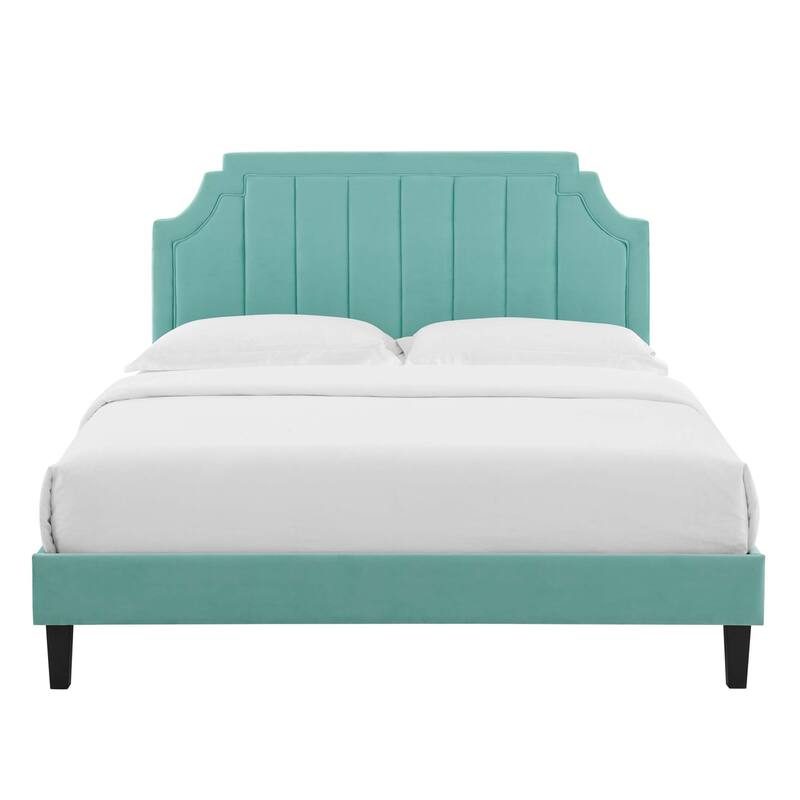Sienna Performance Velvet Twin Platform Bed