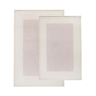 Solid Washable Non-Slip Backing 2 Piece Bath Rug Set by Superior