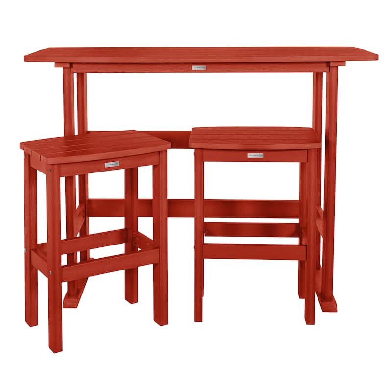 Lehigh 3-piece Outdoor Balcony Set - Bar-height