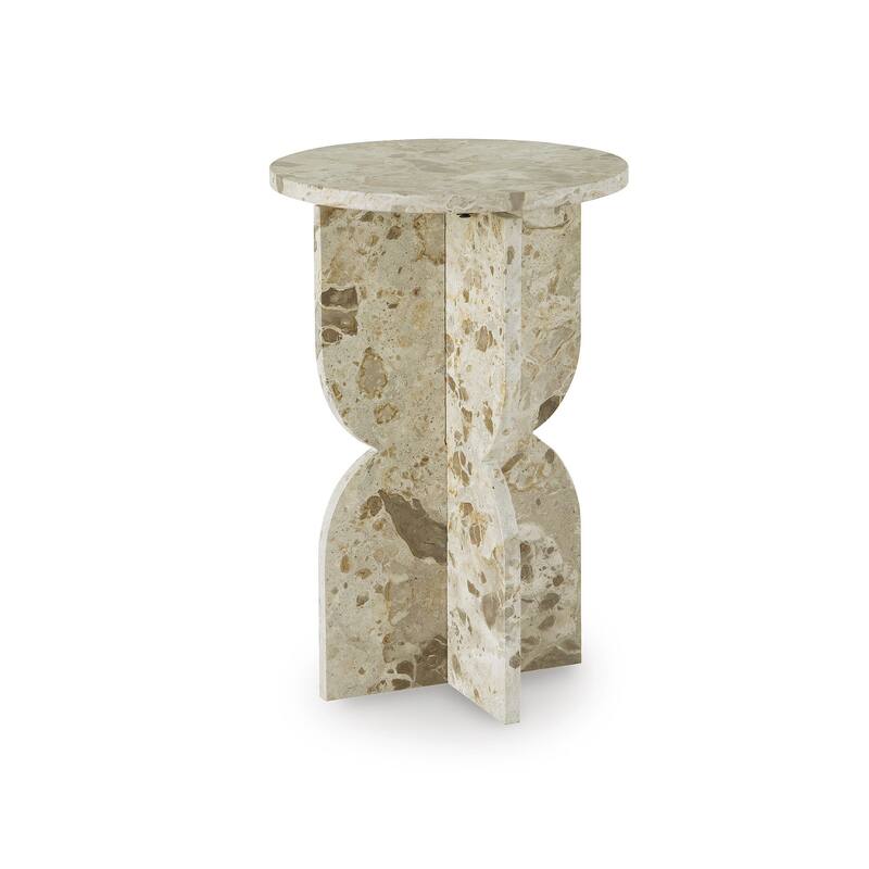 Signature Design by Ashley Treygan Beige Accent Table - 15" W x 15" D x 23" H