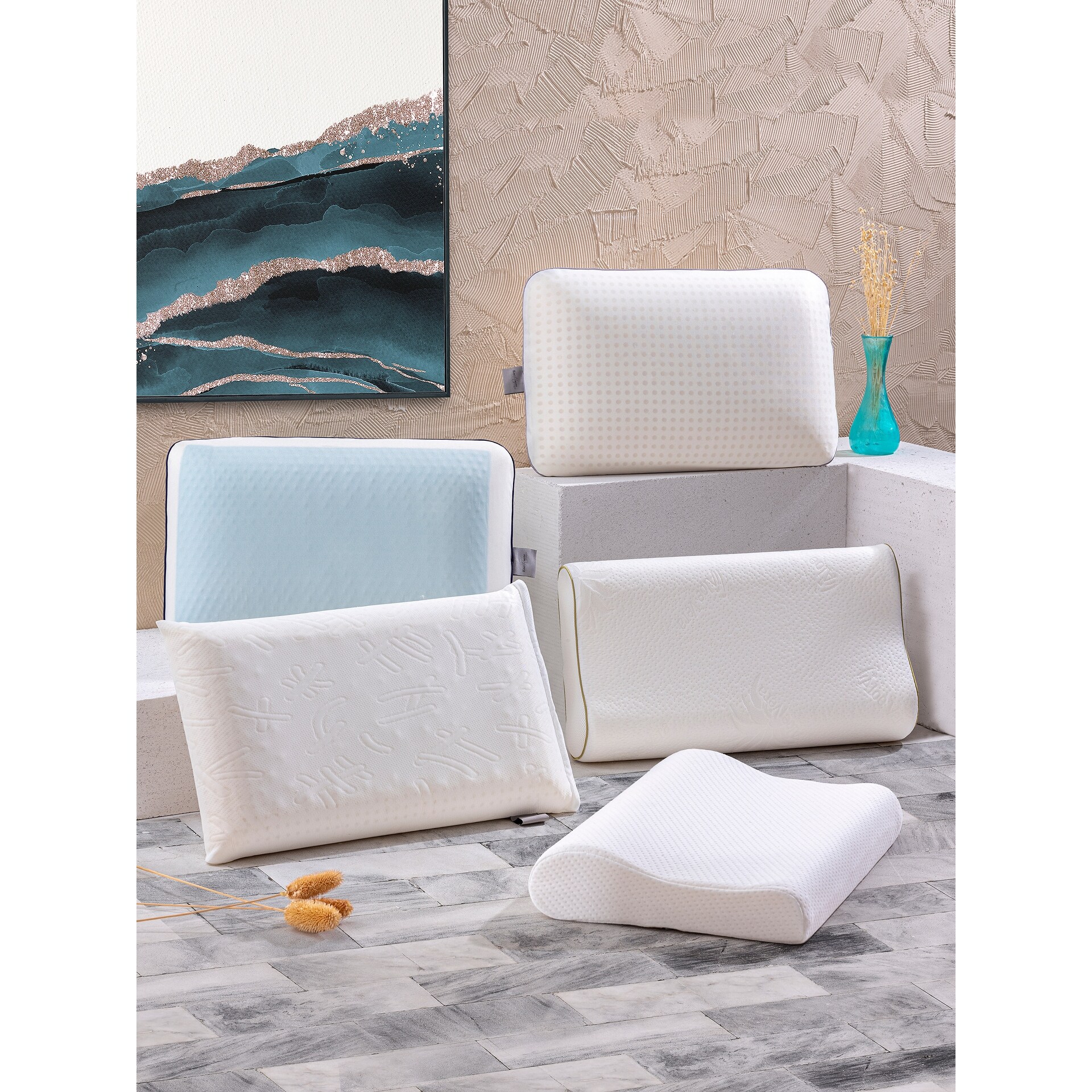 Enchante Home Sandwich Visco Pillows N A On Sale Bed Bath