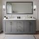 Option Dark Gray / White Quartz Top / Brushed Gold