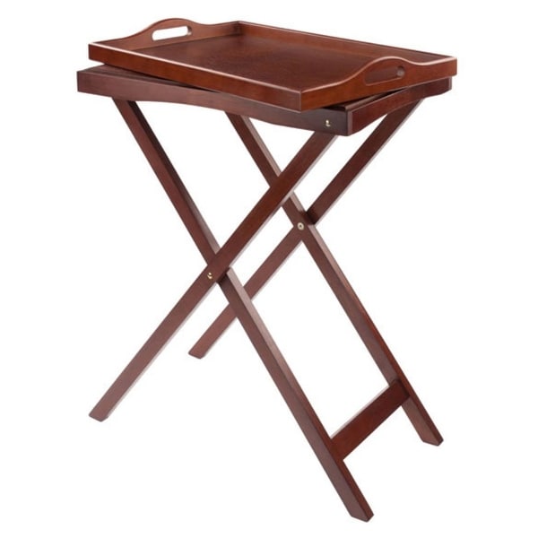 Walnut best sale tv trays