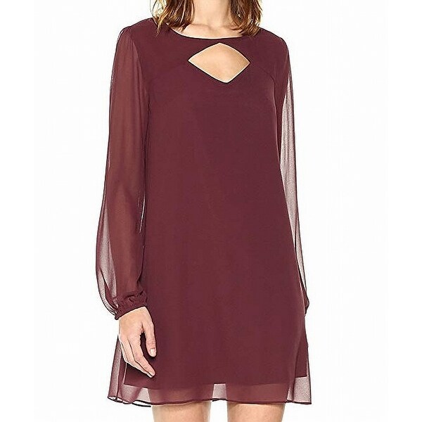 bcbg burgundy dress
