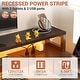 preview thumbnail 21 of 65, Reversible L Shaped Computer Desk with File Drawer & Monitor Stand & Power Outlet & LED Strip, Home Office Desk Corner Desk