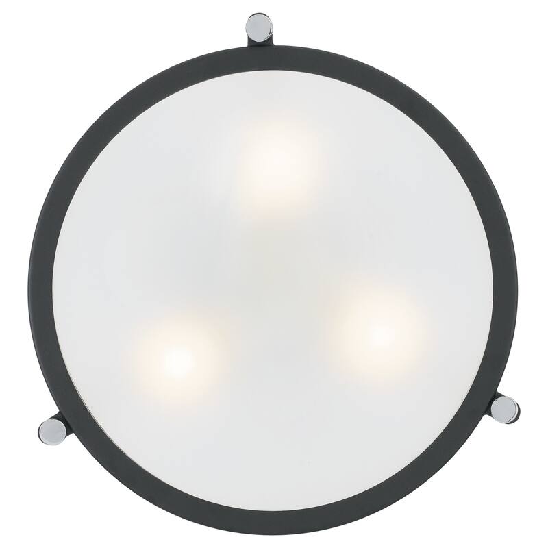 Roseto Clermont 3 Light 18" Wide Semi-Flush Drum Ceiling Fixture