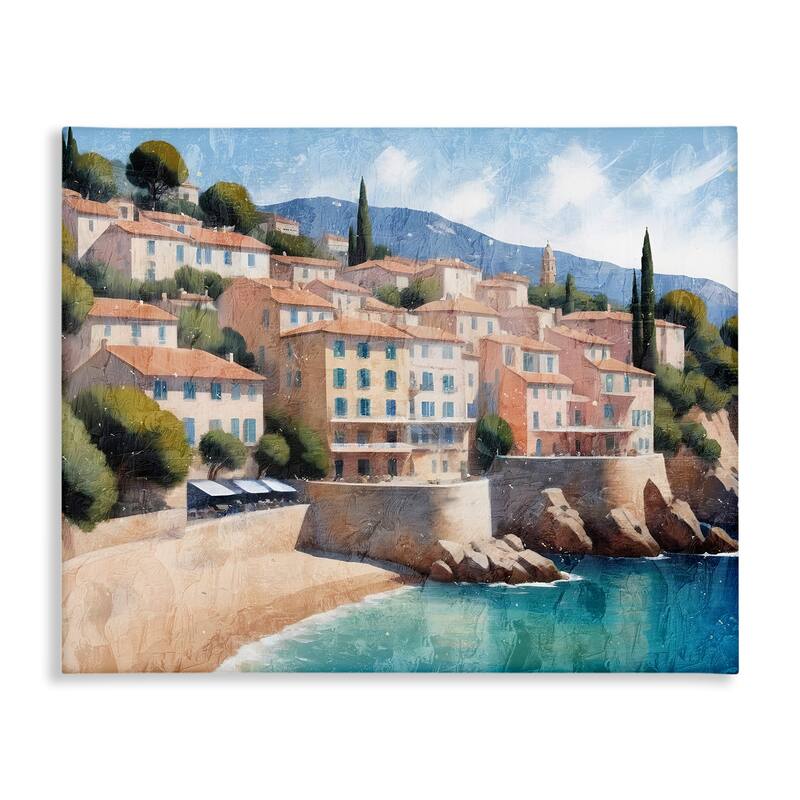 Stupell Charming Coastal Architecture Canvas Wall Art Design By Kim Allen - 40 x 30