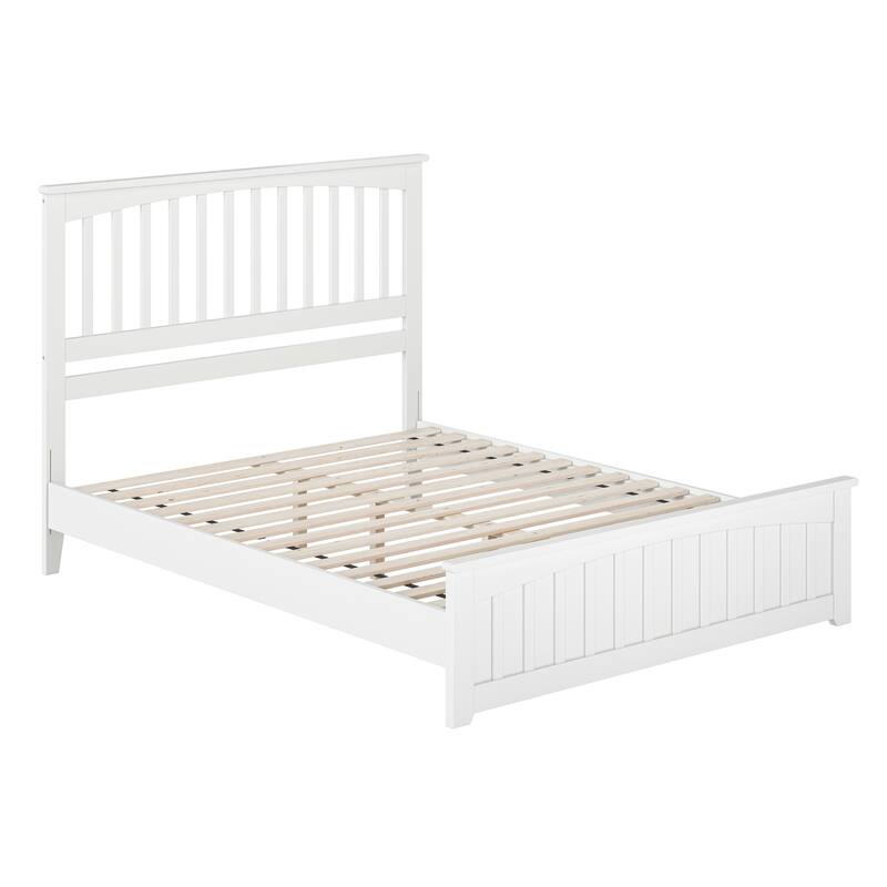 Becket Solid Wood Low Profile Platform Bed with Matching Footboard