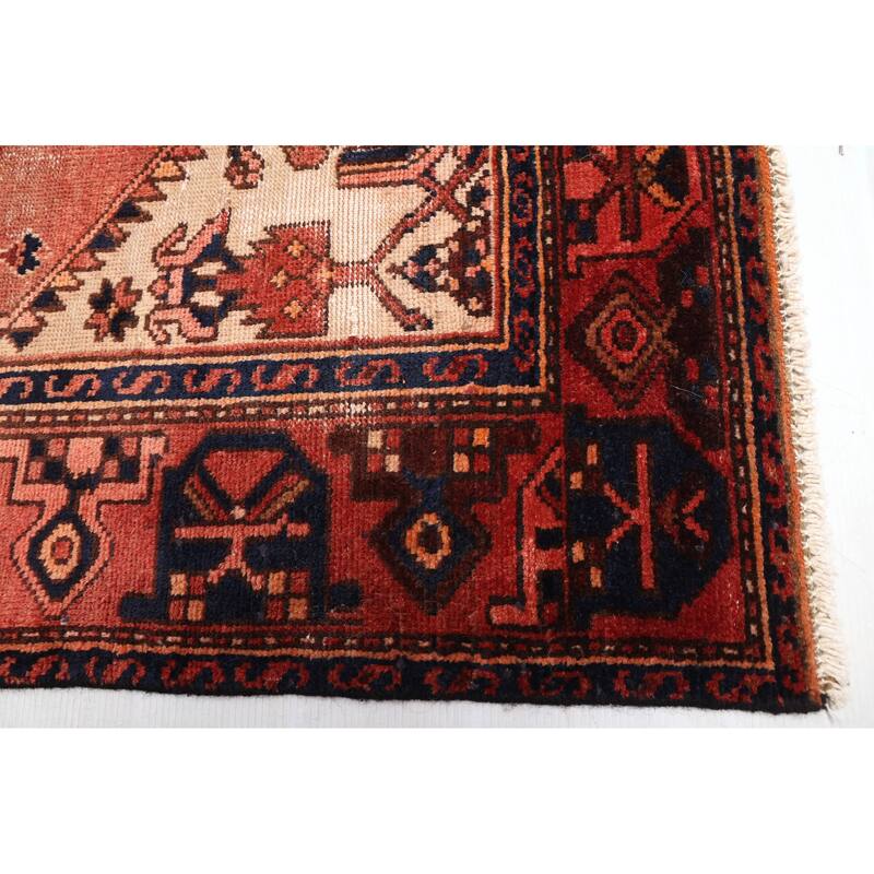 ECARPETGALLERY Hand-knotted Antalya Vintage Dark Copper Wool Rug - 4'3 x 7'5