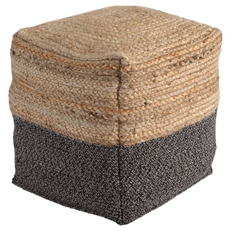 Signature Design by Ashley Sweed Valley Natural/Black Pouf