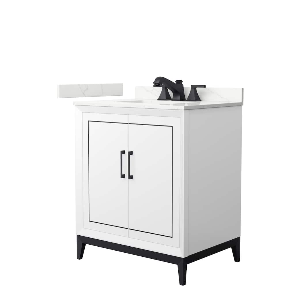 Marlena 30-inch Single Vanity, Quartz Top