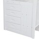preview thumbnail 16 of 15, Full Over Full Size Bunk Stairway Bed with Twin Size Trundle and Storage Drawers, Solid Wood Detachable Bunkbed Bedframe