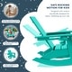 preview thumbnail 9 of 68, Shoreside Kids Outdoor Poly Adirondack Rocking Chair with Cup Holder (Set of 2)