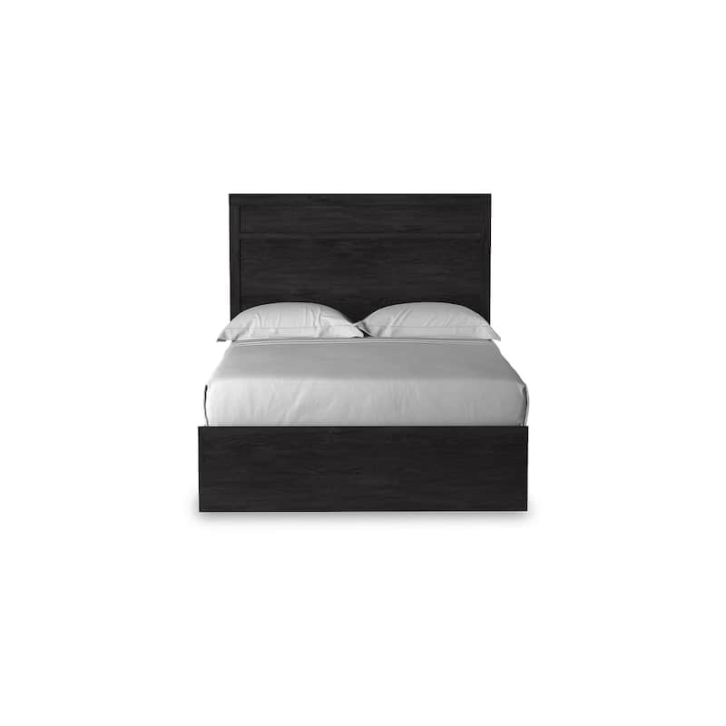 Belachime Black Panel Bed