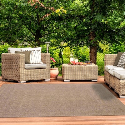Superior Reversible Solid Modern Rustic Braided Indoor/ Outdoor Area Rug