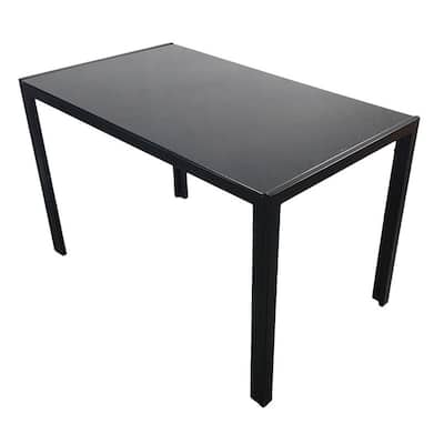 Modern Rectangle Dining Table Black