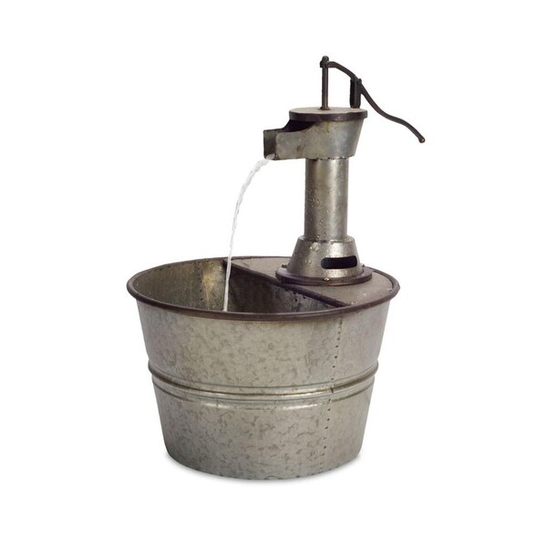Shop 22" Rustic Metallic Faucet and Bucket Fountain - Free ...