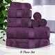 preview thumbnail 74 of 198, Egyptian Cotton 8 Piece Ultra Plush Solid Towel Set by Miranda Haus