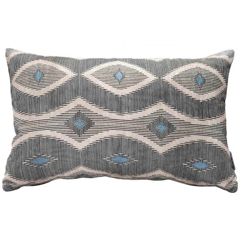 Desmond Blue Diamond 12x20 Throw Pillow - Polyester