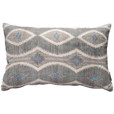 Desmond Blue Diamond 12x20 Throw Pillow