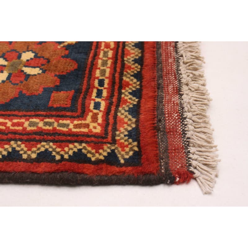 ECARPETGALLERY Hand-knotted Kargahi Red Wool Rug - 5'1 x 6'7