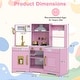 preview thumbnail 14 of 28, Costway Pretend Play Kitchen for Kids Toddler Aged 3+ Wooden Toy Set - See Details