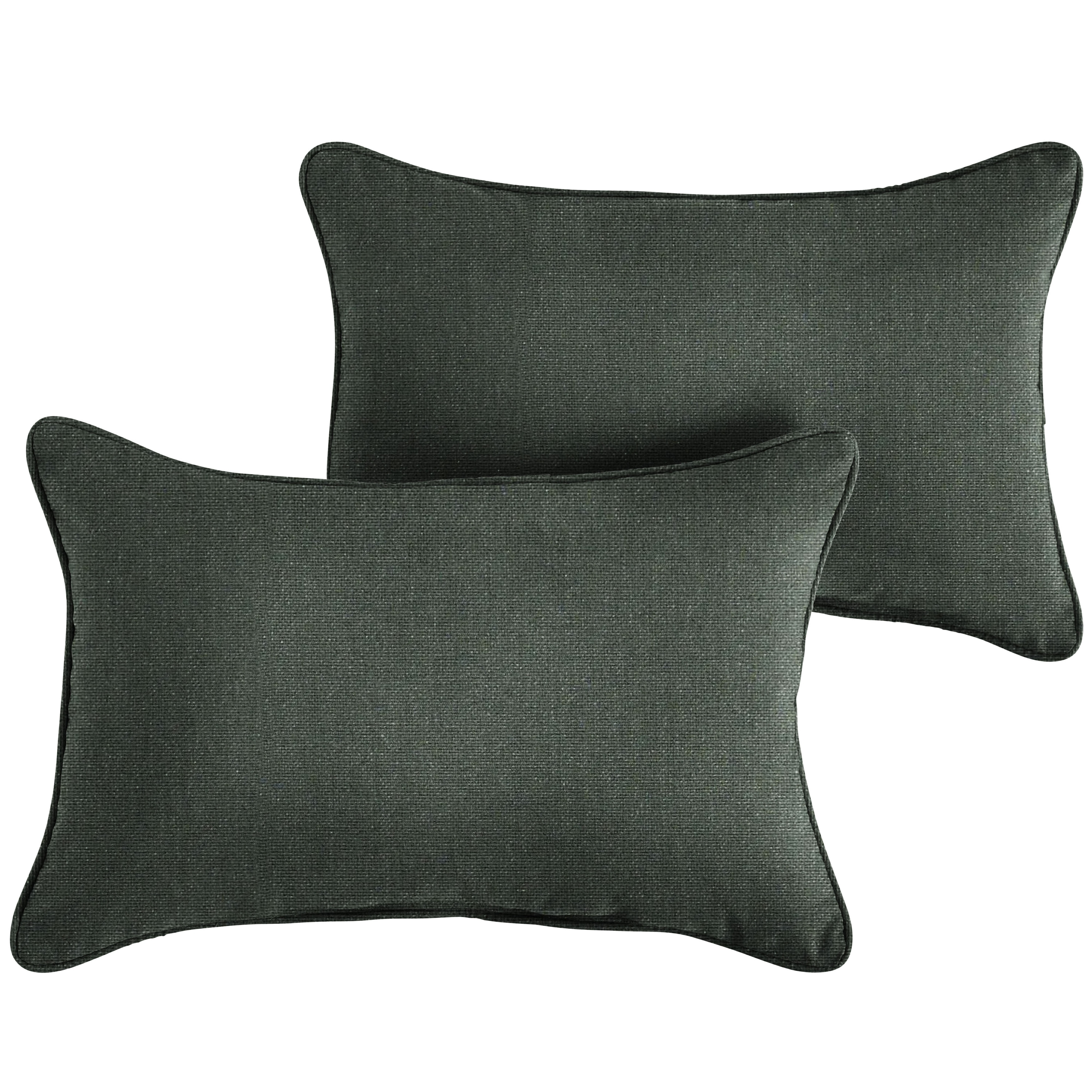 Sorra Home Sunbrella Outdoor Corded Pillow Set of 2