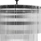 preview thumbnail 4 of 5, Hunter + Jasmine Roth Ontario Ribbed Glass Pendant Chandelier - Foyer, Dining Room, Kitchen Table or Island - Transitional, Glam