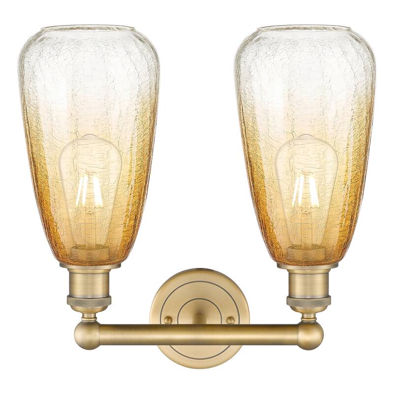Innovations Lighting Endless Possibilities Edison - Brookhaven Almond - 2 Light 15" Bath Vanity Light