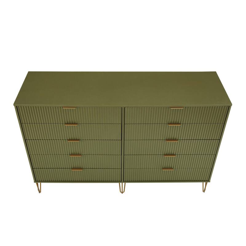 Manhattan Comfort 3-Piece Dumbo Modern Multi Dresser Nighstand Set