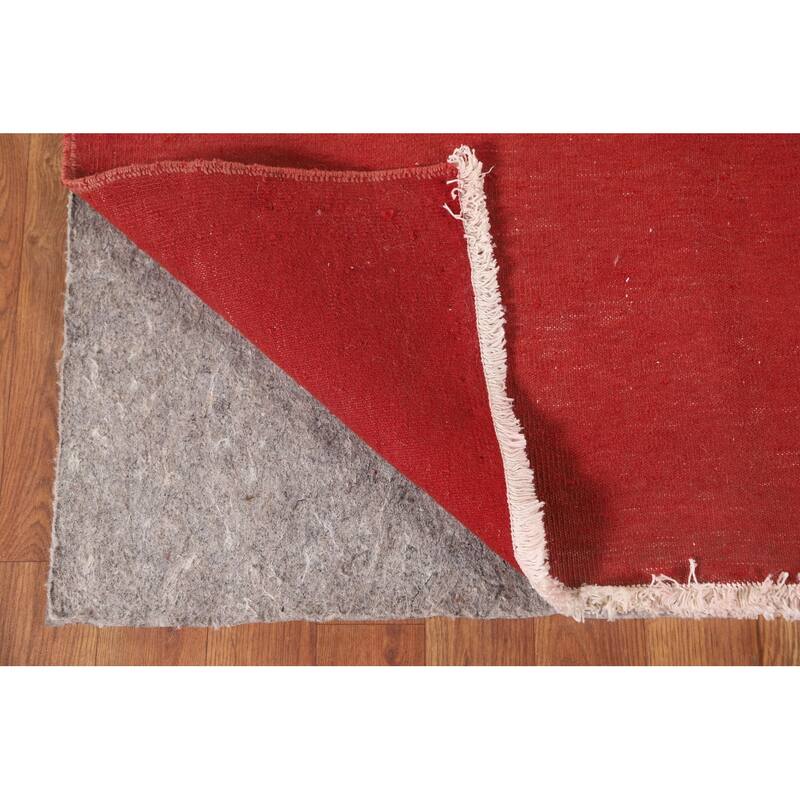 Geometric Turkoman Persian Square Rug Hand-Knotted Wool Carpet - 3'4" x 3'4"