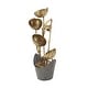 preview thumbnail 6 of 8, Gold Iron Rustic Fountain 29 x 14 x 8 - 14 x 8 x 29
