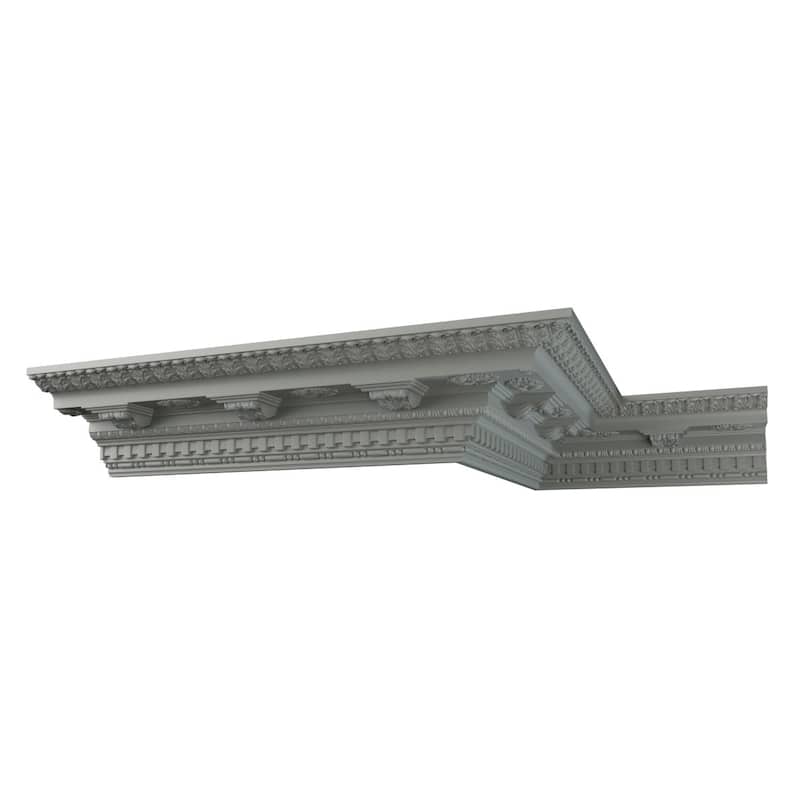 5"H x 6 3/4"P x 8 3/8"F x 96"L Leighton Crown Moulding - 1-Pack