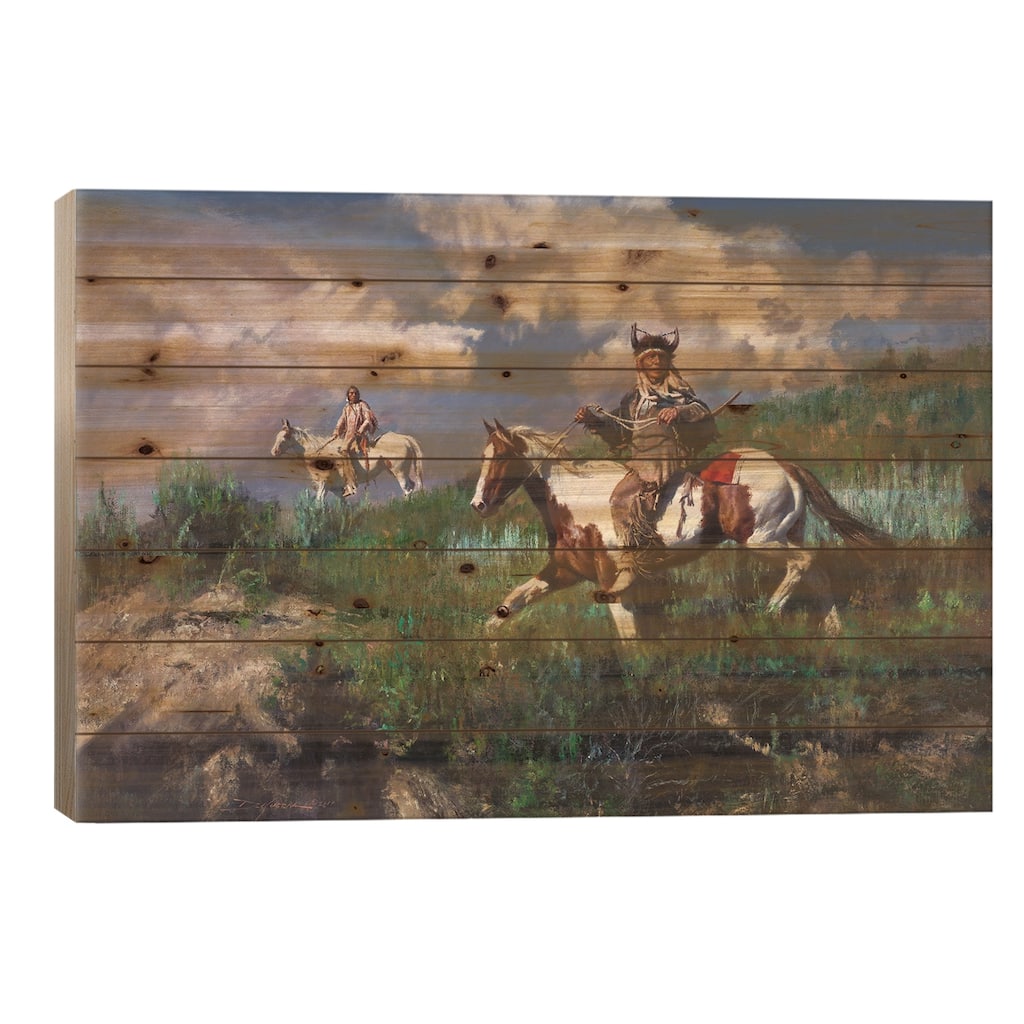 Something Of Concern Print On Wood by David Edward Kucera - Multi-Color