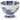 Spode Blue Italian Footed Serving Bowl - 5" x 6" x 3.75"