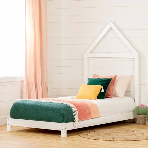 South Shore Sweedi Bed with House Frame Headboard