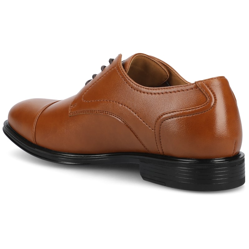 Vance Mens Alec Medium and Wide Width Cap-toe Oxford Dress Shoe