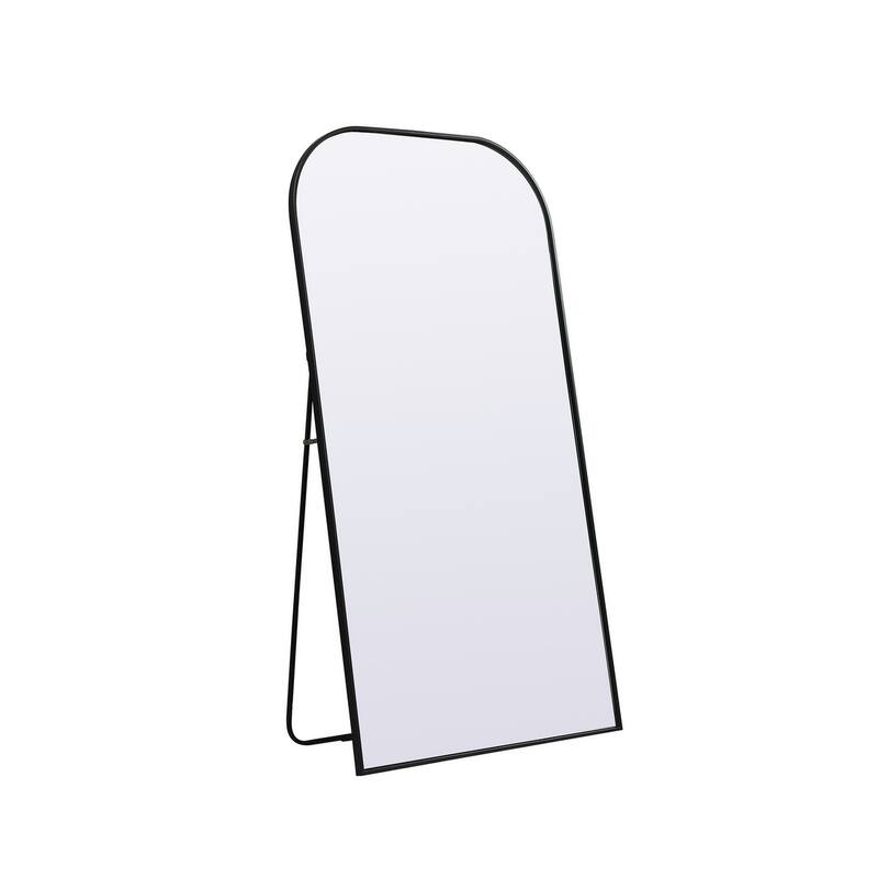 Indigo Home Metal Frame Arch Full Length Mirror 35x66 Inch
