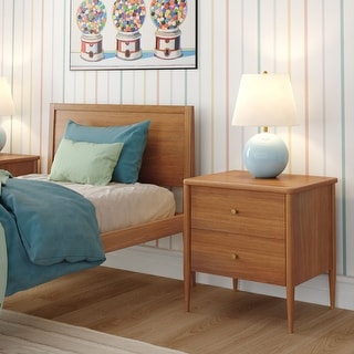 Max and Lily Harbor 2 Drawer Nightstand