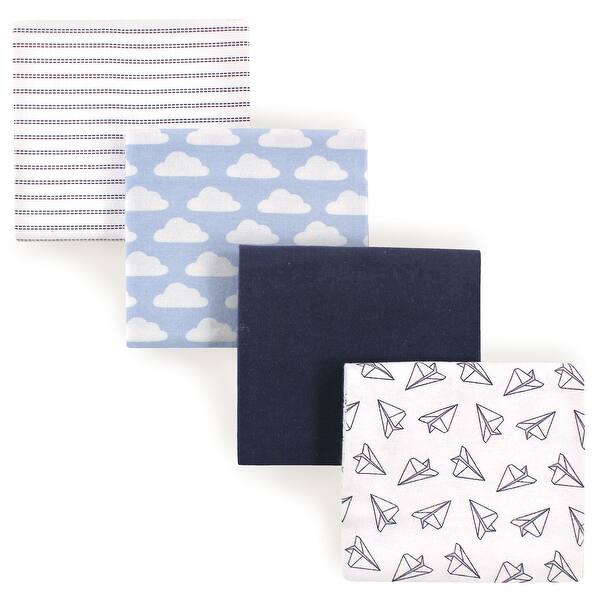 slide 1 of 1, Hudson Baby Infant Boy Cotton Flannel Receiving Blankets, Paper Airplane, One Size - Paper Airplane - One Size One Size - Paper Airplane