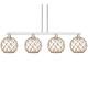 Option Brushed Satin Nickel / Clear with Brown Rope