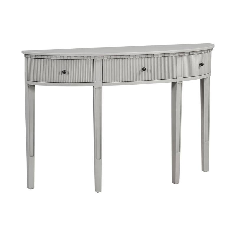 Console Table with Vertical Stripe Drawers